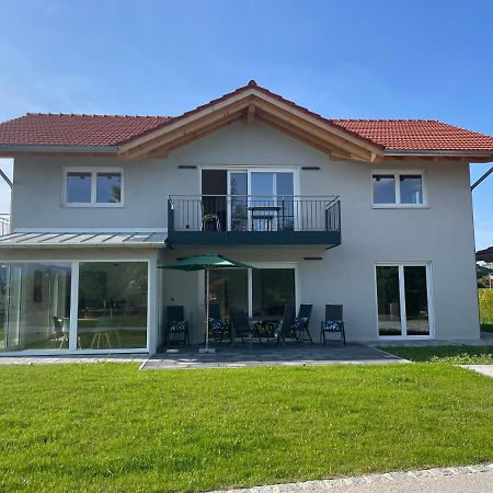 Neubau Gruener Wolpertinger Designwhg 106Qm Barrierefrei Apartment Breitbrunn am Chiemsee Ngoại thất bức ảnh